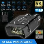 Jumelles de vision nocturne - qingque - 5k - zoom 10x - cran tft 4 - wi - fi intgr