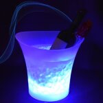 5l seau à glace coloré à led avec changement automatique de couleur pour champagne vin boisson bière ... 5l seau à glace coloré à led avec changement automatique de couleur pour champagne vin boisson bière ...