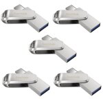 5pcs clé usb à double connectique ( usb type - c et usb type - a) sandisk ultra luxe 32go pour les appareils ... 5pcs clé usb à double connectique ( usb type - c et usb type - a) sandisk ultra luxe 32go pour les appareils ...