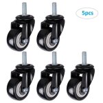 5pcs roulettes � tige roulettes pivotantes 50mm charge 350kg pour chariots meubles porte - outil lourde ...