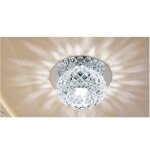 5w plafonnier en cristal spot led lustre luminaire moderne - lumire blanche 12cm