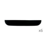 6 assiettes  couscous 25cm friends time noire - luminarc