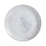 6 assiettes plates diwali marble grises 25cm - luminarc