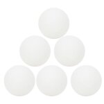 Balles de tennis de table - spacecourt - 6 pices - couleur blanche - diamtre 40 mm - plastique