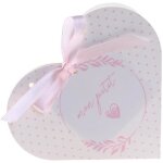 6 contenants botes rose et blanc pour gourmandises drages. . . ref / 7626 fte: baptme baby shower ...