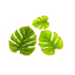 6 feuilles monstera bord paillet� 3 tailles