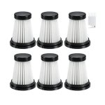 6 filtres hepa pour aspirateur moosoo k12 - k12 pro - k13 et aspirateur � main genius invictus one 1. ...