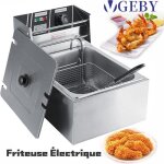 Friteuse - vgeby - abi582 - 6 litres - acier inoxydable - 200 �c max