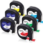 6 pack compatible dymo letratag 12267 91201 91202 91203 91204 91205 ruban cassettes pour dymo letra tag ... 6 pack compatible dymo letratag 12267 91201 91202 91203 91204 91205 ruban cassettes pour dymo letra tag ...