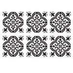 6 pi�ces s�ries diy peinture 30x30 cm vintage fleur motif pochoirs mod�le pour carrelage mur plancher ...