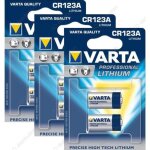 6 piles cr123a photo varta 3v lithium