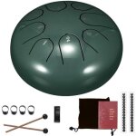 6 pouces acier langue ensemble de tambour 8 air main pan tambour tampon r�servoir b�tons sac de transport ...