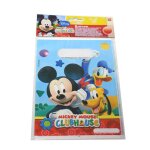 Sacs de f�te - mickey - clubhouse - lot de 6 - 16 x 23 cm - mixte