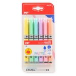 6 surligneurs pastel marker