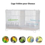 60cm volire dlevage pour canaris et oiseaux exotiques willonin cage avec sparateur central et plateau ...