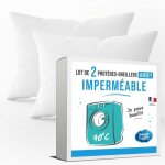 Protge oreillers - sweet night - 60x60 cm - impermable - entretien facile - zip de fermeture