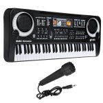 Clavier lectronique - jouet ducatif - 61 touches - microphone inclus - dimensions 54x145x6 cm - pour ...