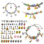 63 pices fabrication de bracelet kits de bijoux cadeau fille creation bijoux kit bracelet breloque fille ...