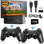 64g - console de jeu rétro nostalgique + double manette sans fil ps1 hdmi 4k hd home tv 10000 jeux 64g - console de jeu rétro nostalgique + double manette sans fil ps1 hdmi 4k hd home tv 10000 jeux