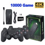 64g - console de jeu vido rtro 4k hd 2. 4g double manettes pour ps1 - gba intgre 10000 + jeux retro ...