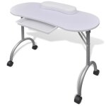 6893?sale hot?table à manucure pliable avec roulettes blanc meuble blanc 6893?sale hot?table à manucure pliable avec roulettes blanc meuble blanc