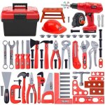 68pcs jouet outil pour enfantsoutils de travail jouet enfant construction boîte à outil avec perceuse ... 68pcs jouet outil pour enfantsoutils de travail jouet enfant construction boîte à outil avec perceuse ...