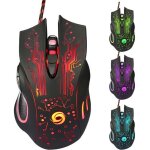 Souris gaming - 6d - professionnelle - 3200 dpi - filaire - ergonomique - led multicolores