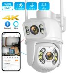 6mp camra surveillance extrieur ptz 270 2. 4g wifi + rj45 dtection personne vision nocturne en couleur ...