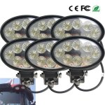 6pcs 24w ovale led phare de travail feux de travail lumière de route rampe pour camion tracteur / 48w ... 6pcs 24w ovale led phare de travail feux de travail lumière de route rampe pour camion tracteur / 48w ...