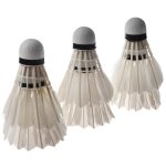6pcs blanc volants de badminton