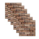 6pcs carrelage adhesif mural salle de bain autocollant en pvc imperm�able amovible d�cor pour cuisine ...