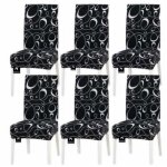 6pcs housse de chaise salle  manger extensible durable couverture de chaise applique  la dcor de ...
