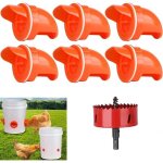 6pcs mangeoire poules diy mangeoire poule automatique mangeoire � volaille gravit� kit anti - gaspillage ...