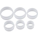 6pcs moule emporte piece patisserie gateau biscuit fondant sugarcraft cutter rond