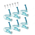 Kit de piercing doreilles - specool - 6pcs - acier inoxydable - s�r et sans douleur - st�rilis�