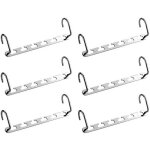 Cintre magique en mtal inox - cintre multiple - gain de place - 2 crochets amovibles - pour vtements ...