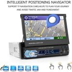 7 autoradio gps navigation bluetooth mains libres 7 cran tactile tlescopique avec camra de recul