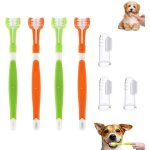 7 pices brosse  dents pour animaux de compagnie brosse  dents pour chiens brosse  dents pour chat ...