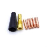 7 pices - ensemble embouts de buse sans gaz pour fc90 alimentation en fil fourr 0. 9mm fc90 mig soudeur ...