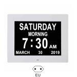 7 pouces 8 langues horloge de jour numrique calendrier led rveil lectronique pour les personnes malvoyantes ...