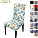 7house 4pi�ces housse de chaise salle � manger super stretch spandex motif feuilles