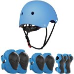 7pcs casque protection enfant vélo kit de protection roller enfant casque ajustable genouillères coudièresbleu ... 7pcs casque protection enfant vélo kit de protection roller enfant casque ajustable genouillères coudièresbleu ...