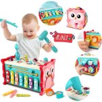 8 en 1 jouets musicaux montessori avec xylophone jeu de p�che magn�tique trieur de formes jouet sensoriel ...