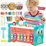 8 en 1 jouets musicaux montessori avec xylophonetrieur de formes jeu de p�che magn�tique jouet sensoriel ...