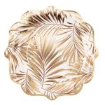 8 assiettes en carton - collection tropicool