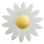 Confiserie fine - dekora - marguerites comestibles - multicolore - lot de 8