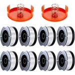 8 pack bobine fil coupe bordure compatible avec black et decker coupe bordures a6481 a6485 1. 65mm bobine ...