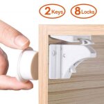 8 pcs bloque magntique et 2 pcs cl loquet placard kit de scurit bb loquet serrure armoire tiroirs ...