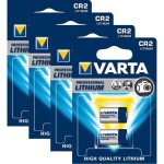 8 piles photo cr2 lithium 3v varta