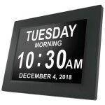 8 pouce lcd horloge numérique calendrier date jour heure horloge non - abrégée auto dimming 8 langues ... 8 pouce lcd horloge numérique calendrier date jour heure horloge non - abrégée auto dimming 8 langues ...